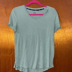 GAP Women's Mint V-Neck Tee